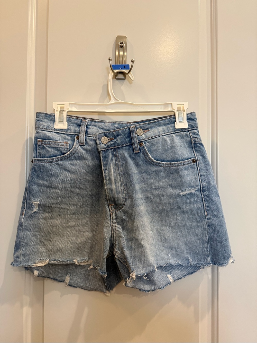 Zara Classic Light Blue Denim Cutoff Shorts